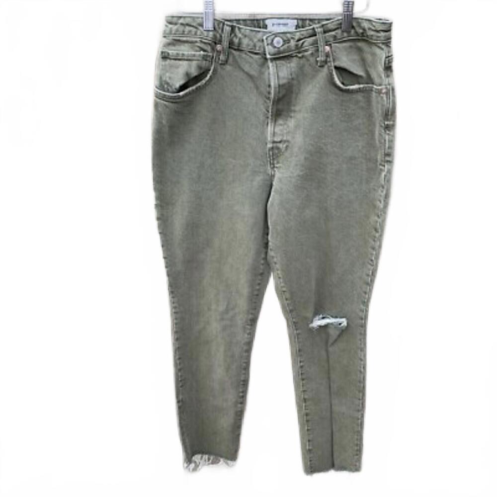 We The People size 24 Free People Green Stretch skinny jeans high Rise